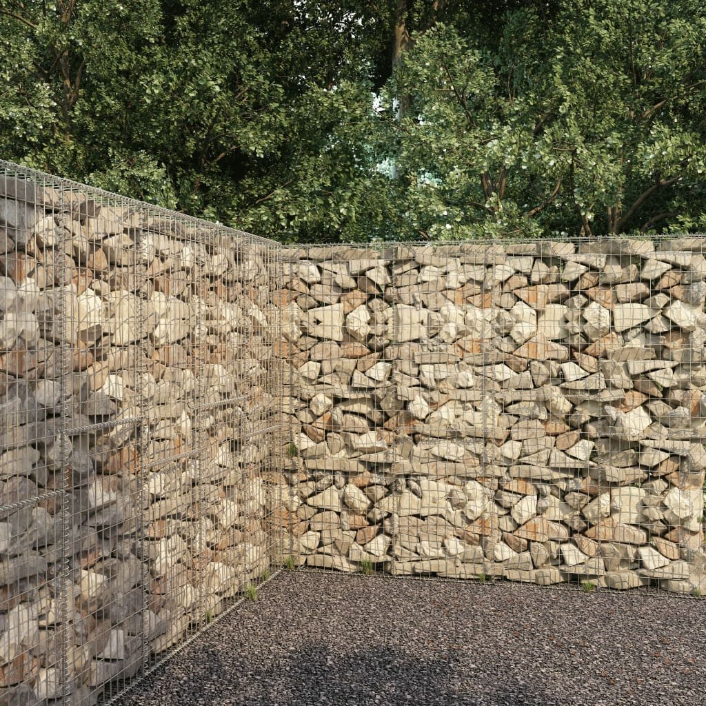 VIDAXL Gabionenwand Verzinkter Stahl 300x200 cm